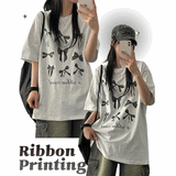 Rotan リボン半袖Tシャツ