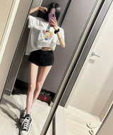 MM トゥエルブフラワーTシャツ in White