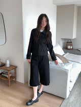 FRILL CAPRI PANTS (3C)