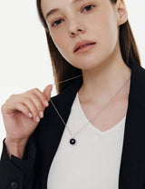 26SS★ [Premium Plating] Pennysense AB(W) Coin Necklace Gold Stone