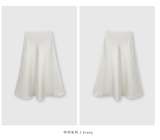 Voile Flare Satin Skirt / 6 Colors