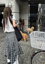 RAW CHECK SKIRT