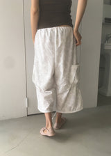 FLOWER PASTEL BERMUDA PANTS