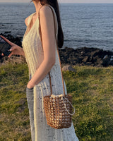 Opin punching knit long dress