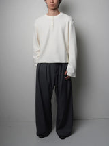TP4 Waffle-Knit Henley Shirt