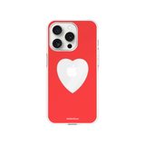 heart hole case - red