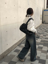 ローゼル ホルターストラップオフザショルダーVネックニット