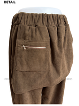 Corduroy Banded Layered Pants