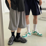 ツータックワイドバンディングハーフパンツ　2色