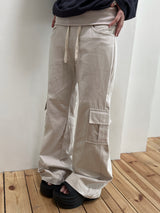 Fold West Cotton Semi-Cargo Bootcut Pants 4color