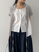 Kelly Layered Short Sleeve Blouse