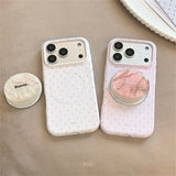 ラクシャリーストーンパターンマグネティックiphoneケース