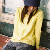 Twister Henley Long Sleeve - Yellow