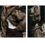 Rocxi hood fur JK [Brown]