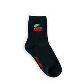 Cherry logo socks Black