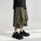 Dur Lip One Tuck Cargo Bermuda Pants (5 colors)