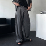 CR Stripe Curved Wide Slacks (2 colors)