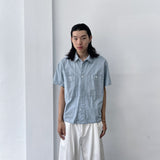 Mist Blue Double-Pocket Shirt
