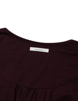 ラッフル タイ トップ(BURGUNDY)