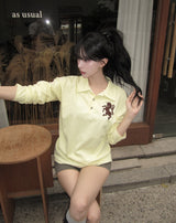 ホース ナンバリング ピーケー カラー ロングスリーブ Tシャツ