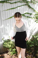  Shirring warmer bolero (white)