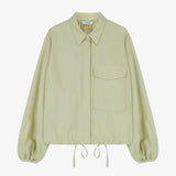 Big Pocket String Shirt Green