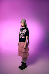 Roll-Up Pin Tuck Tee