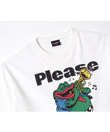 LB Shut Up Frog Washed Tee (Ivory)