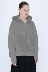 KNIT LAYERED HOODIE