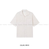LMN リアルナチュラル 2ポケット ショートスリーブカーディガン (6 colors)