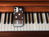 piano melody case - brown