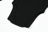 アイレットサイドカットTシャツ(black)