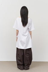Airy Dart Cotton Pants