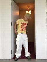 原宿 セミクロップド ショートスリーブ Tシャツ (3c)