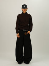 EA Knit Crop Zip-Up