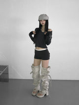 LATENCY open toe boots(3 color) 