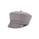 Metal Tip Wool Matroos Cap / Warmtaupe
