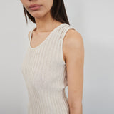 DAMAGE TANK TOP(OATMEAL)