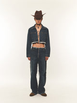 ローライズデニムパンツ (FOR UNISEX)