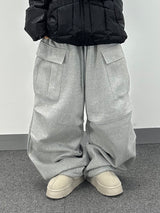 fluff cargo sweat pants