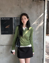 KE Henry Neck Long Sleeve T-Shirt (7color)