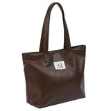 RIENNE SIDE ZIPPER LEATHER SHOULDER BAG UNISEX (2COLOR)