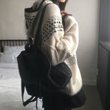 Taple denim cotton bucket backpack
