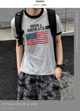 Loue American Flag Ringer Muscle Tee