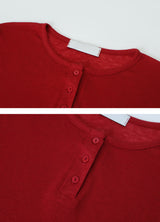 KE ヘンリーネック長袖Tシャツ(7color)