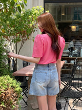 ヘーゼル パフ ショートスリーブ Tシャツ