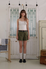 Roll-up cargo shorts_khaki
