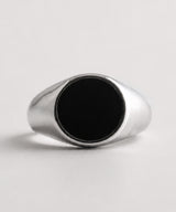 NR-303 Round Onyx Signet Surgical Ring
