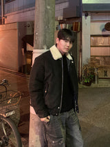 [9oz] Tachi fur collar suede padding