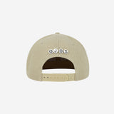 Lace Button Snapback / Beige
